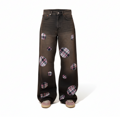 Patchwork Statement Pants